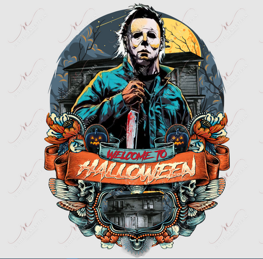 Welcome To Halloween - Ready Press Sublimation Transfer Print Sublimation