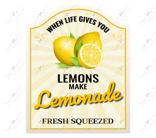 When Life Gives You Lemons - Clear Cast Decal