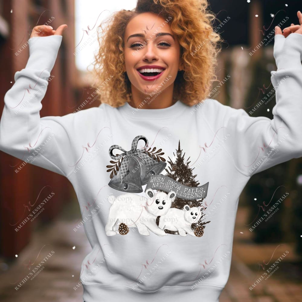 Winter Polar Bear - Ready To Press Sublimation Transfer Print 11/23 Sublimation