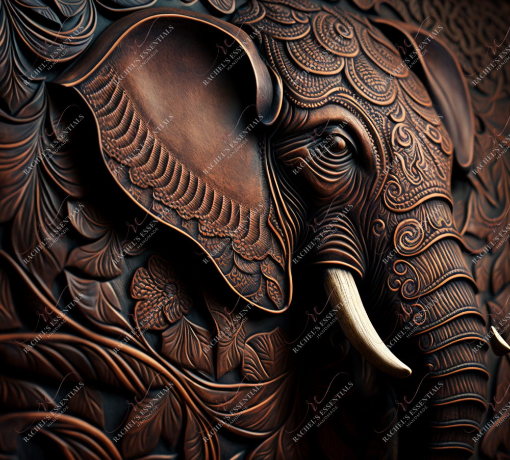 Wood Elephant - Vinyl Wrap Vinyl