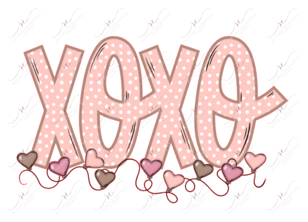 Xoxo - Clear Cast Decal