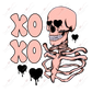 Xoxo Pink Skeleton- Htv Transfer