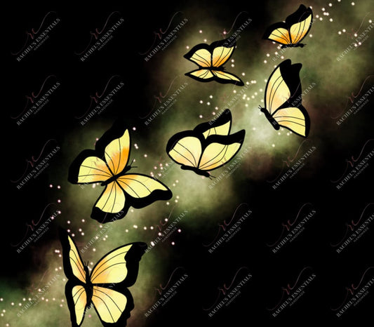 Yellow Glow Butterflies - Vinyl Wrap