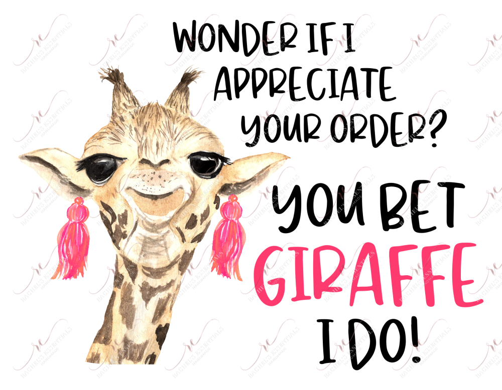 You Bet Giraffe I Do - Sticker Set