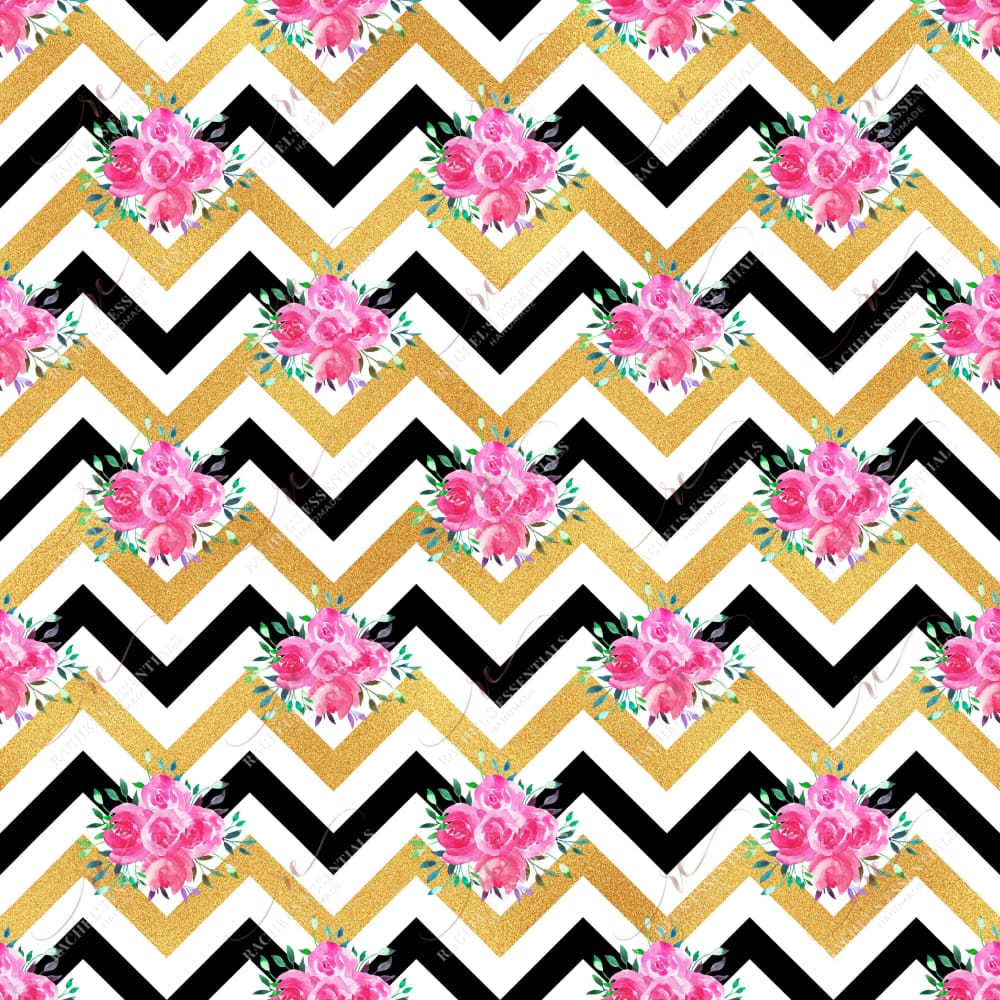 Zig Zag Flowers - Vinyl Wrap