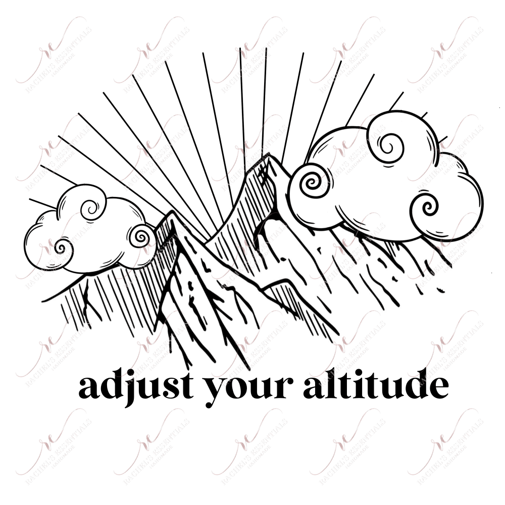 Adjust Your Altitude - Clear Cast Decal
