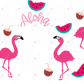 Aloha Flamingos - Cold Cup Wrap