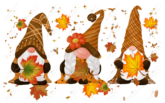 Autumn Gnomes - Ready To Press Sublimation Transfer Print Sublimation