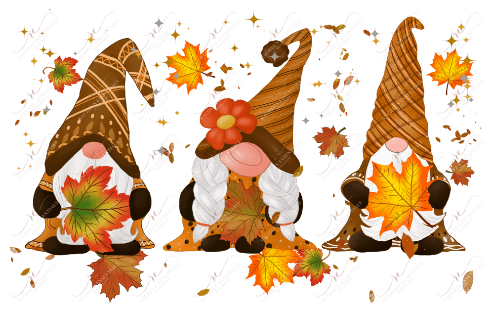 Autumn Gnomes - Ready To Press Sublimation Transfer Print Sublimation