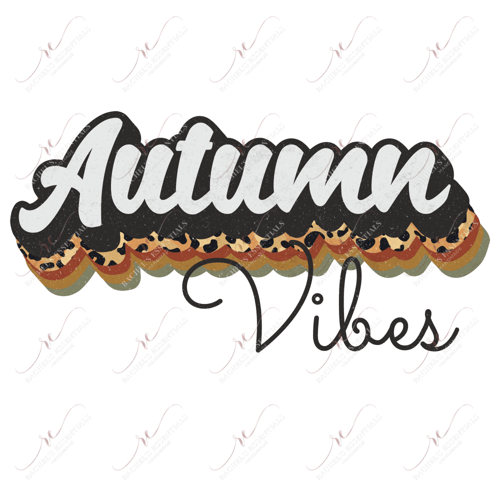 Autumn Vibes - Ready To Press Sublimation Transfer Print Sublimation