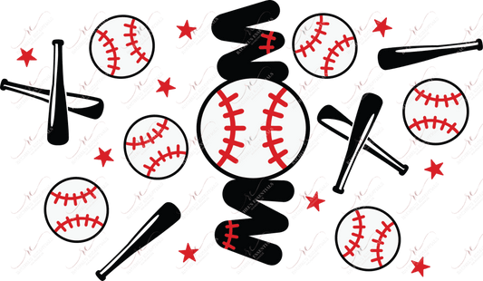 Baseball Mom - Cold Cup Wrap Cold