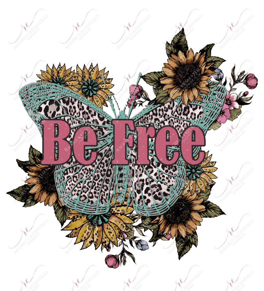 Be Free Butterfly - Ready To Press Sublimation Transfer Print Sublimation