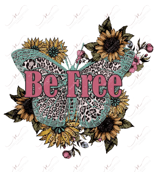 Be Free Butterfly - Ready To Press Sublimation Transfer Print Sublimation