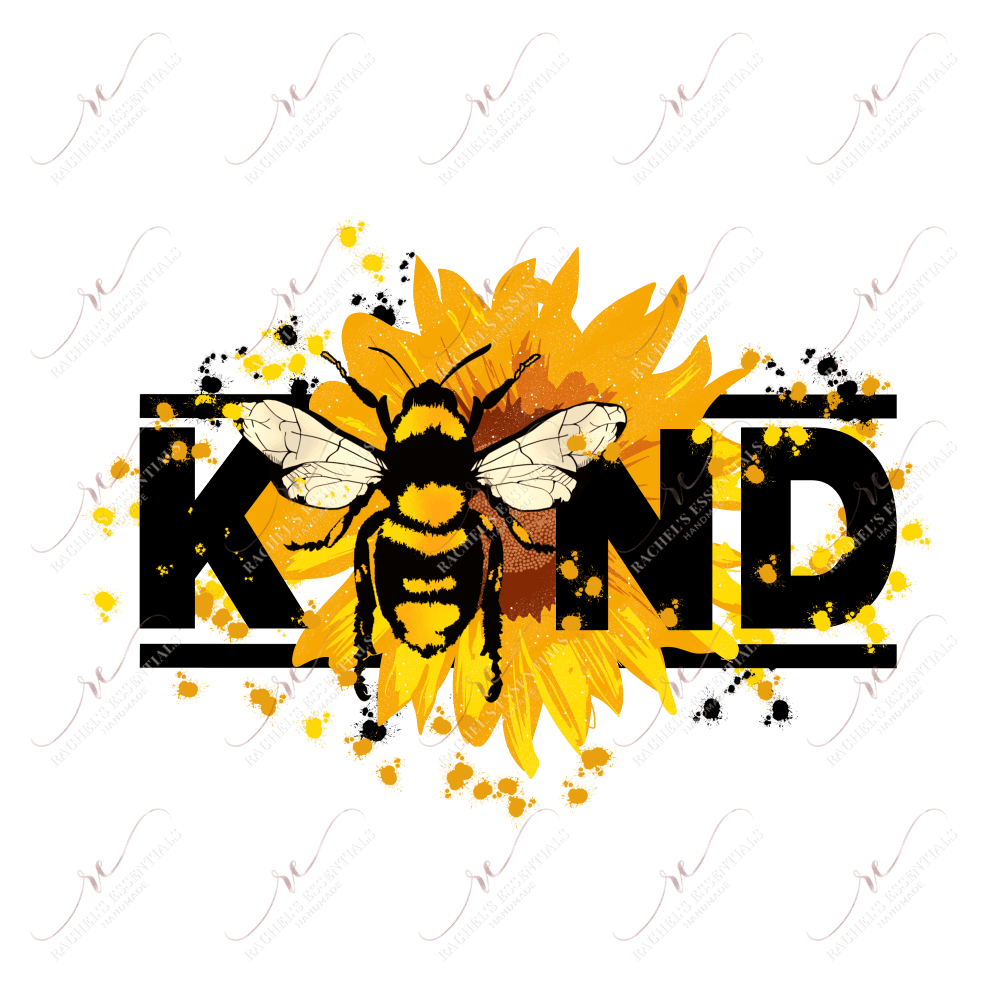 Bee Kind - Ready To Press Sublimation Transfer Print Sublimation