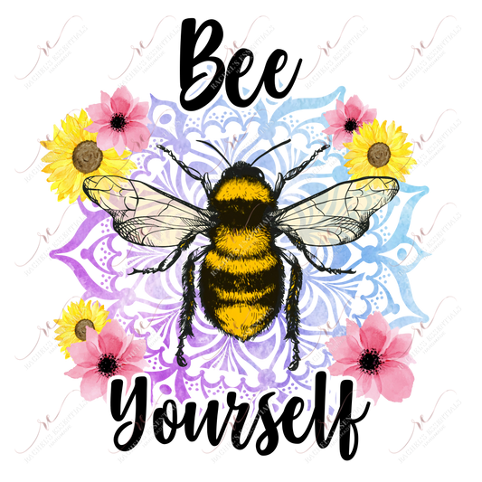 Bee Yourself - Clear Cast Decal