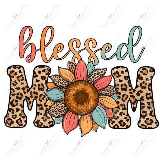 Blessed Mom - Clear Cast Decal
