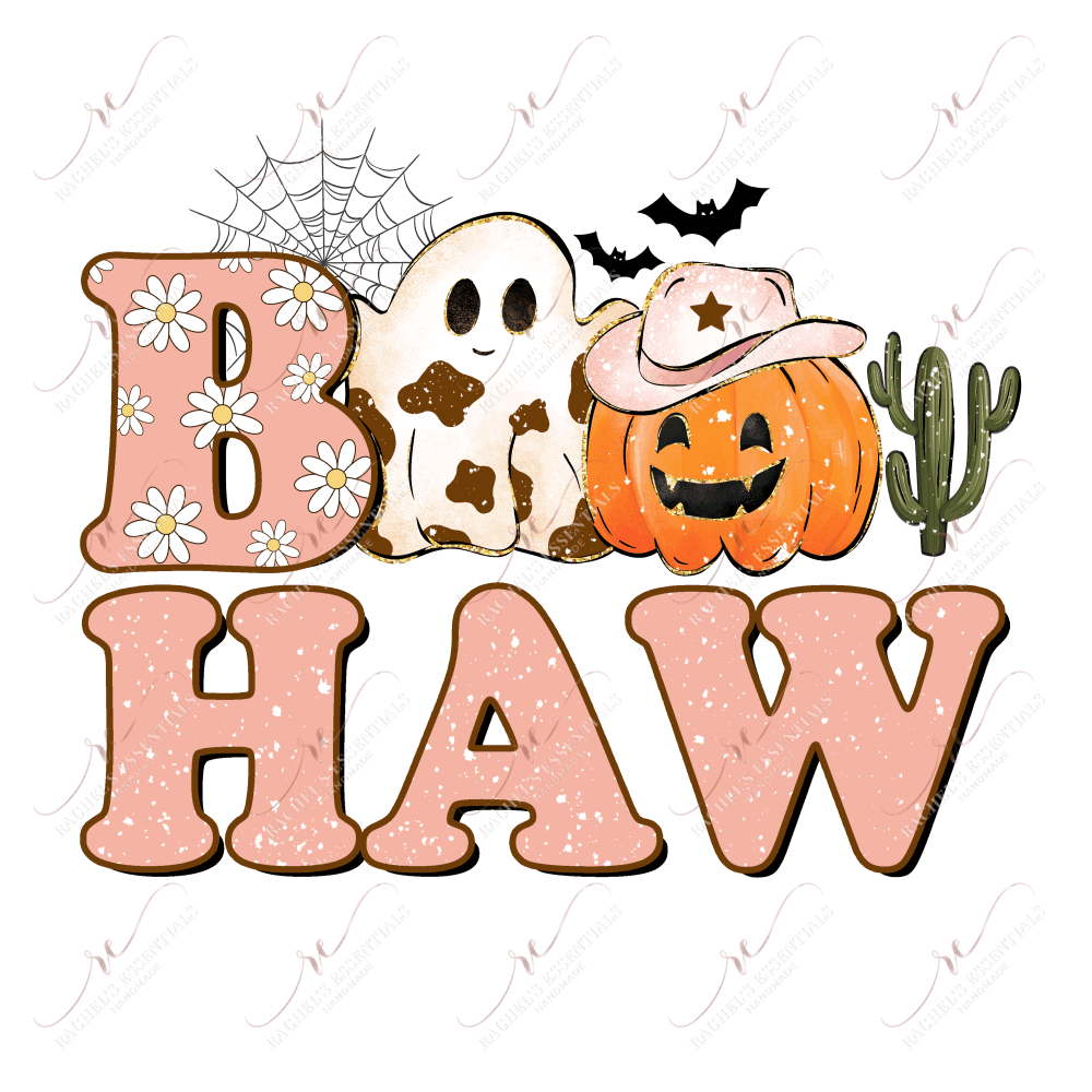 Boo Haw - Clear Cast Decal