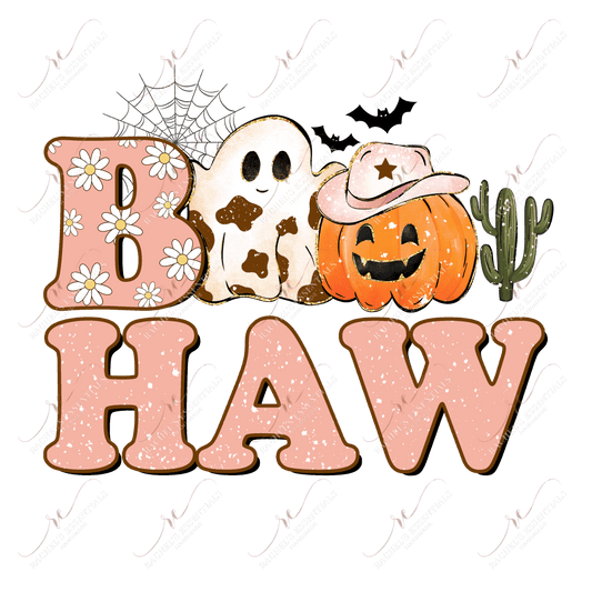 Boo Haw - Ready To Press Sublimation Transfer Print Sublimation