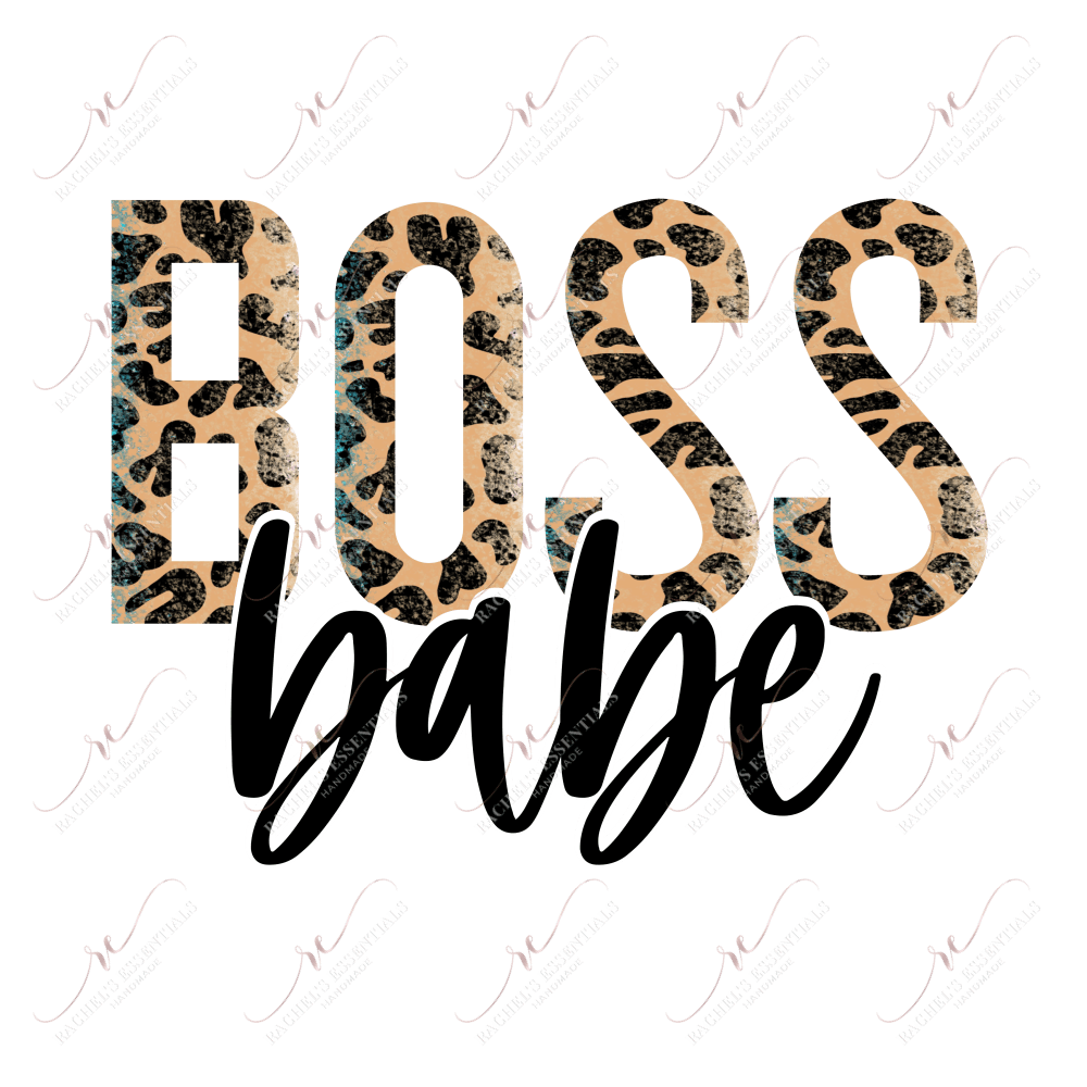 Boss Babe Leopard - Ready To Press Sublimation Transfer Print Sublimation