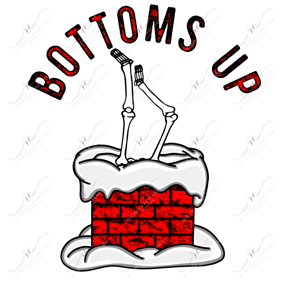 Bottoms Up- Clear Cast Decal