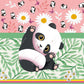 Butterflies And Panda - Ready To Press Sublimation Transfer Print Sublimation