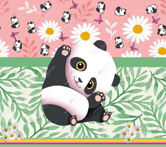 Butterflies And Panda - Ready To Press Sublimation Transfer Print Sublimation