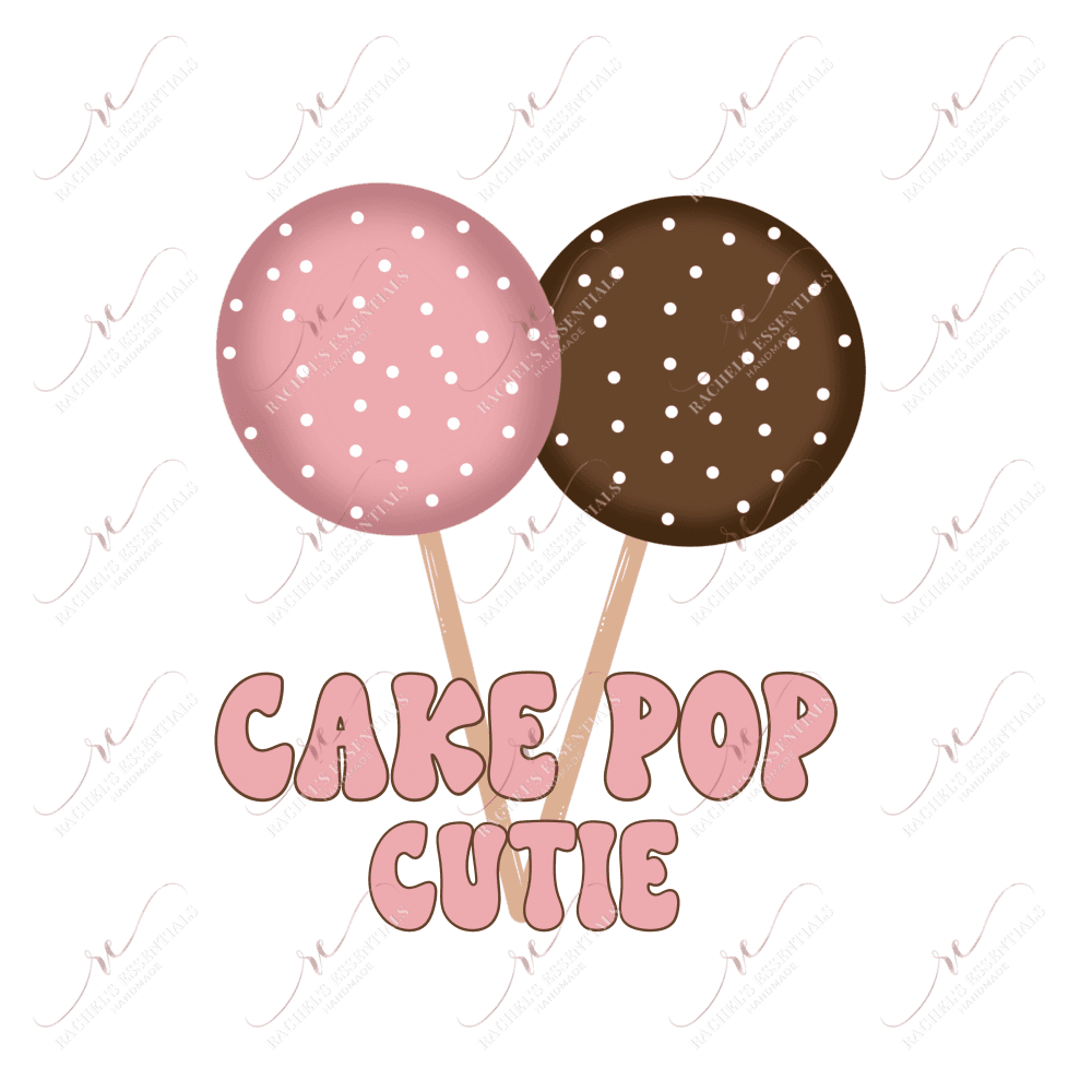 Cake Pops - Clear Cast Decal