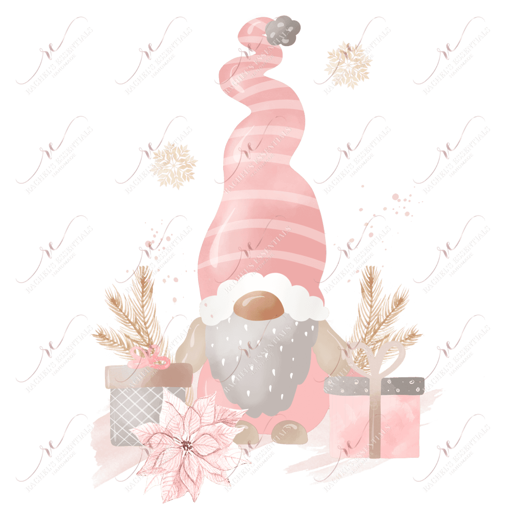 Christmas Gnome - Clear Cast Decal