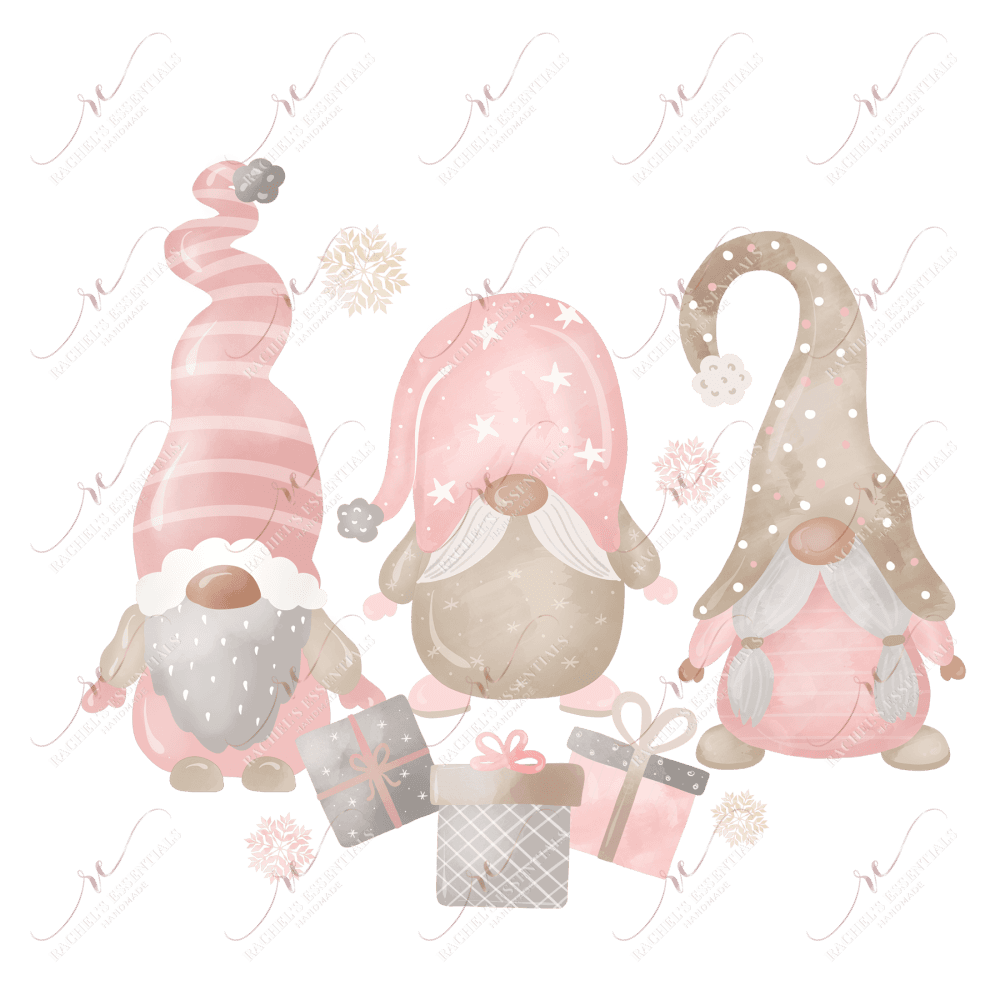 Christmas Gnome - Clear Cast Decal