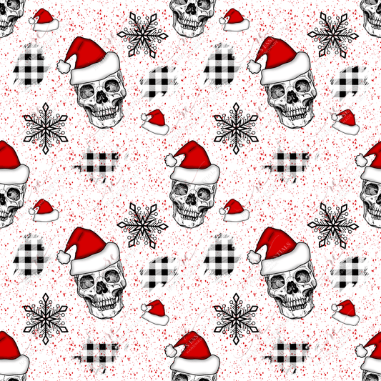 Christmas Skeleton Small - Ready To Press Sublimation Transfer Print Sublimation
