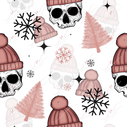 Christmas Skeletons - Ready To Press Sublimation Transfer Print Sublimation