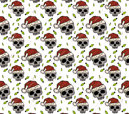 Christmas Skulls - Vinyl Wrap Vinyl