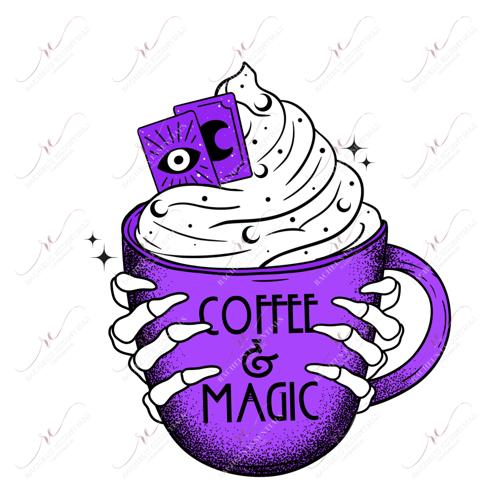 Coffee And Magic Color - Clear Cast Decal