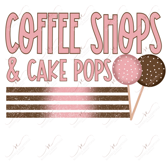 Coffee Shops & Cake Pops - Clear Cast Decal