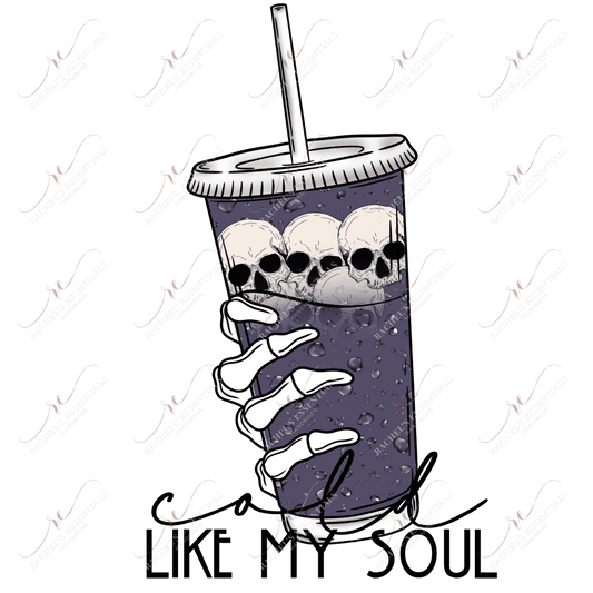 Cold Like My Soul - Clear Cast Decal