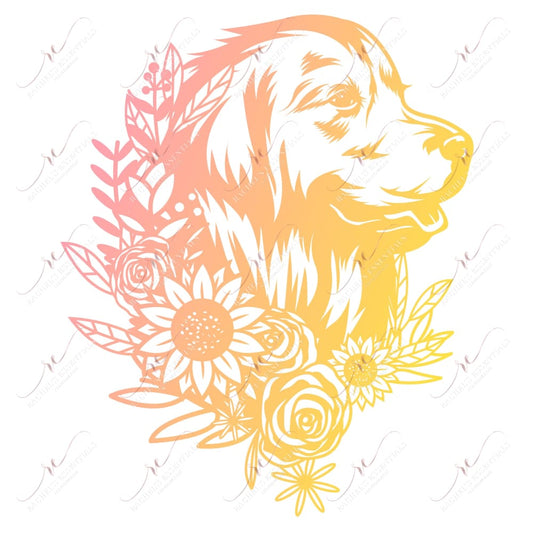 Colorful Dog - Ready To Press Sublimation Transfer Print Sublimation