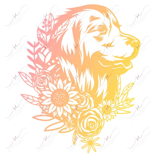 Colorful Dog - Ready To Press Sublimation Transfer Print Sublimation