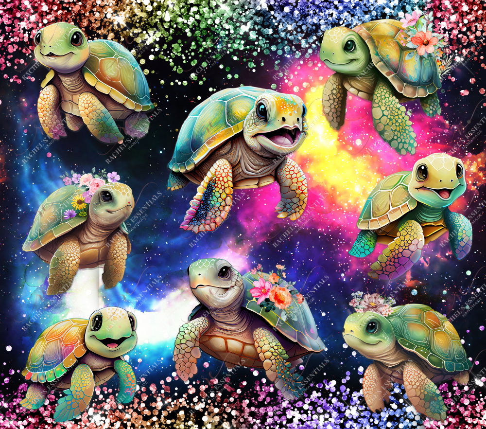 Colorful Turtles - Ready To Press Sublimation Transfer Print Sublimation