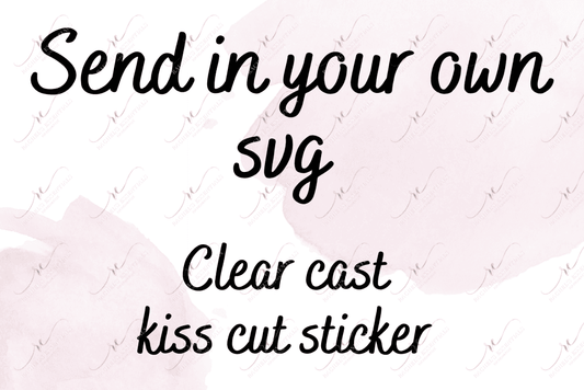Custom Clear Cast Business Sticker Set