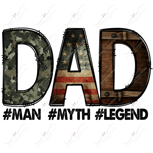 Dad Man Myth Legend - Htv Transfer