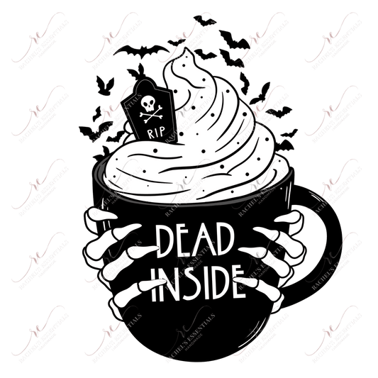 Dead Inside Black - Clear Cast Decal