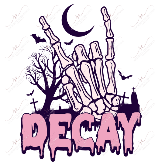 Decay - Clear Cast Decal
