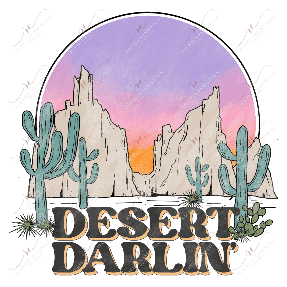 Desert Darlin - Ready To Press Sublimation Transfer Print Sublimation