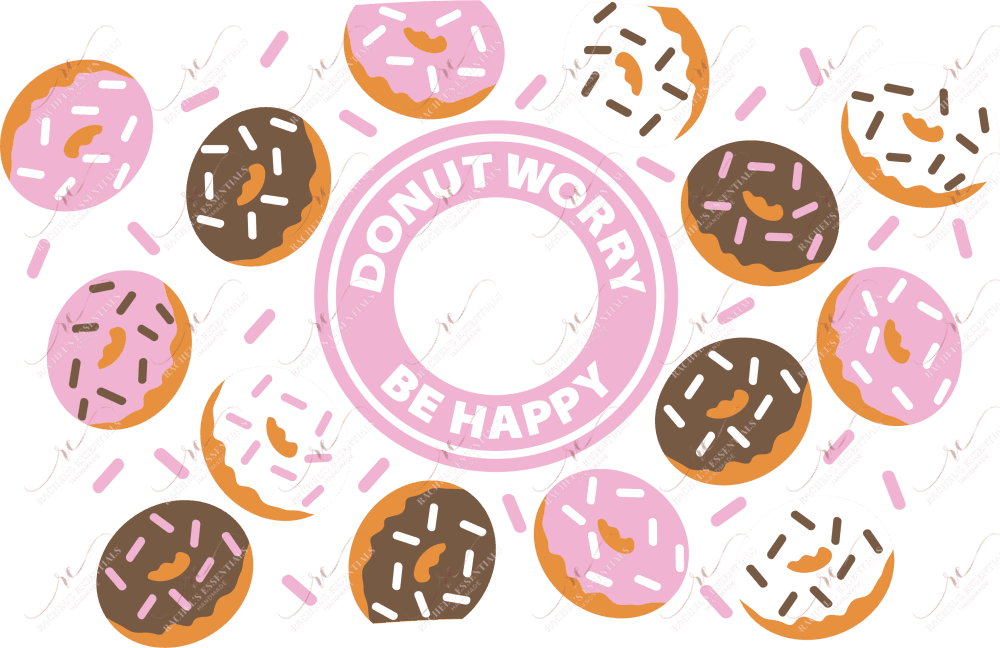 Donut Worry Be Happy - Cold Cup Wrap Cold