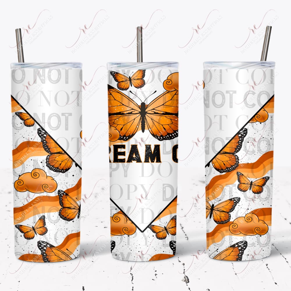 Dream On Butterflies - Ready To Press Sublimation Transfer Print Sublimation