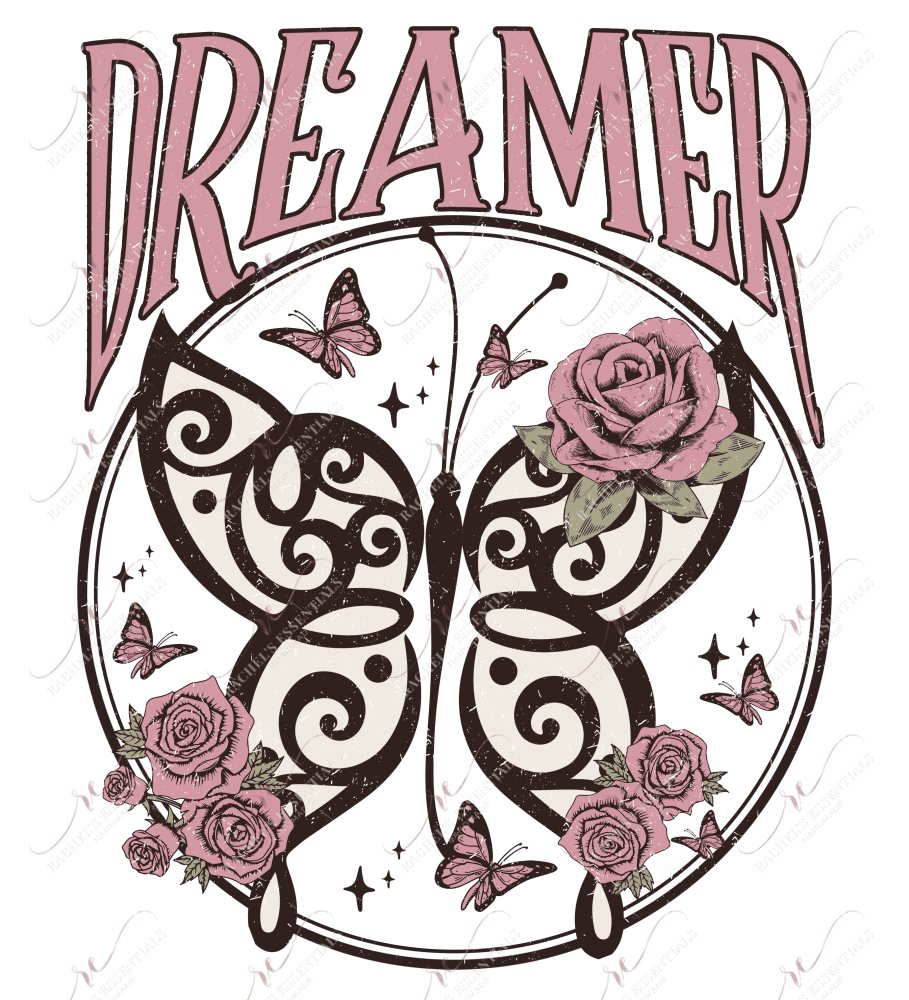 Dreamer Butterfly - Ready To Press Sublimation Transfer Print Sublimation