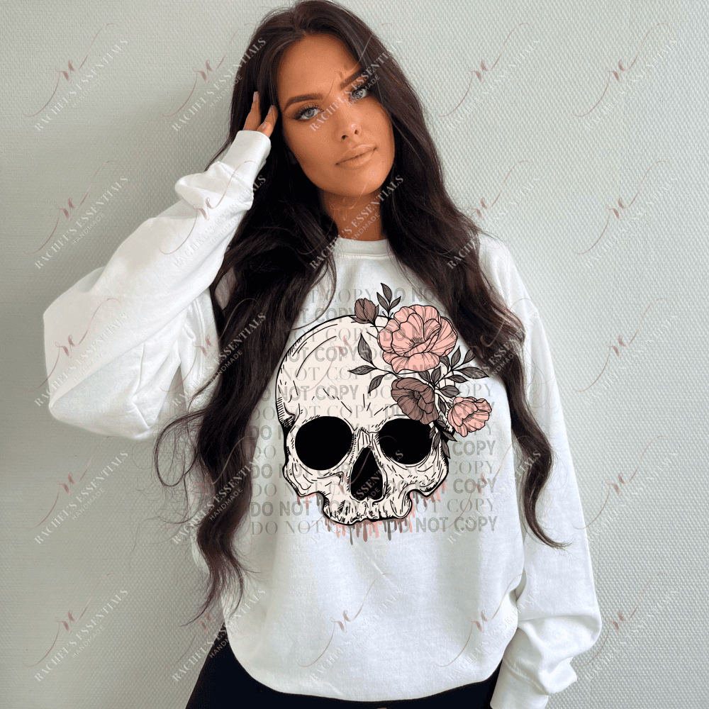Dripping Skull - Ready To Press Sublimation Transfer Print Sublimation