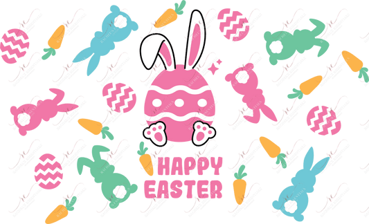 Easter Bunny No Hole - Cold Cup Wrap Cup Wrap