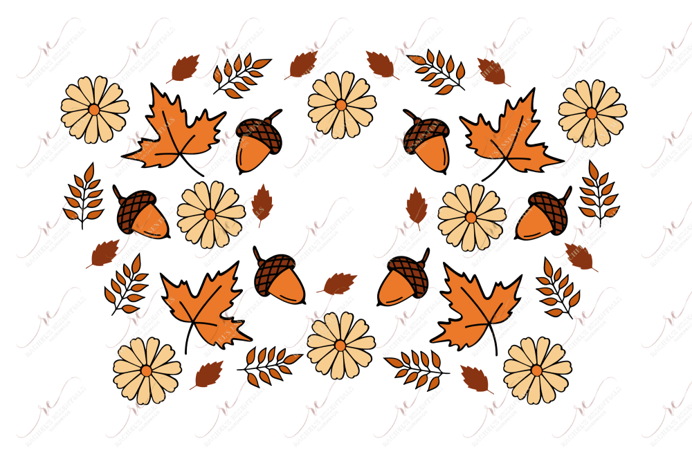 Fall Leaves - Cold Cup Wrap