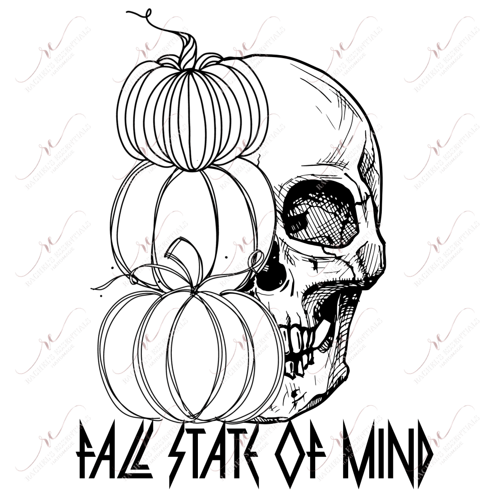 Fall State Of Mind - Clear Cast Decal
